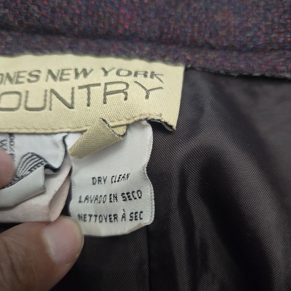 Vintage Jones New York Country Wool Tweed Lined‎ 8 Hipster Quiet Luxury Heritage - Picture 6 of 10
